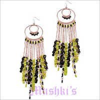 Handmade Beaded Ethnic Costume Earring