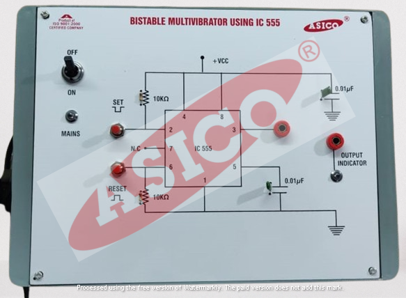 Bistable Multivibrator using IC 555