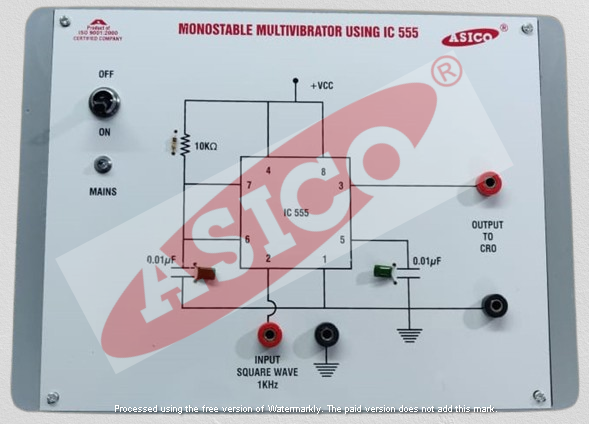 Monostable Multivibrator Using IC 555