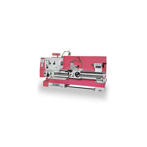 Red And Silver Extra Heavy Duty Geared Lathe Machine