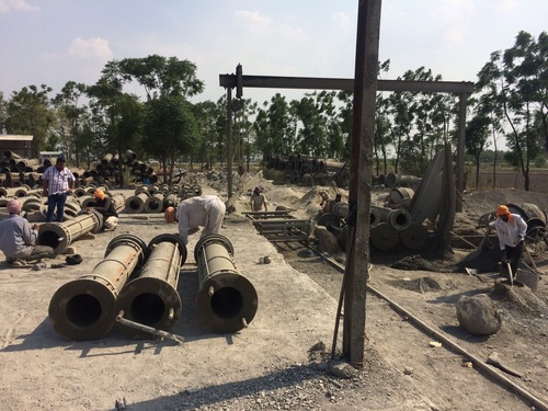 casting of spun pipes