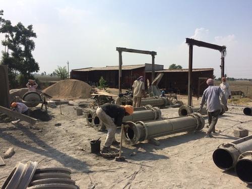 casting of spun pipes