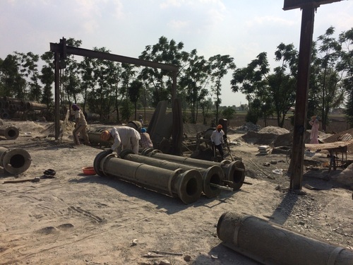 casting of spun pipes