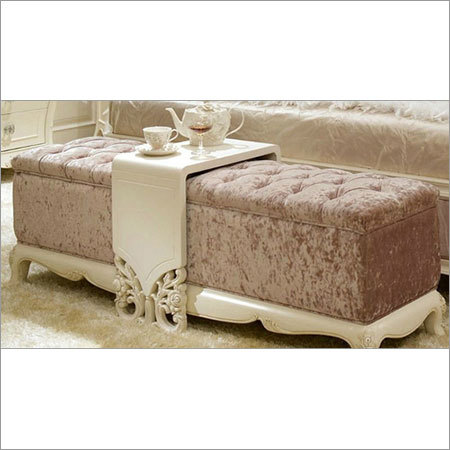 Classic European Ottoman & Coffee Table -