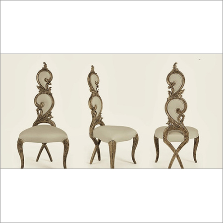 Divine Scroll Wooden Chair