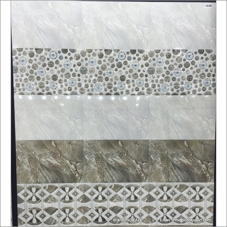 Bathroor Wall Tile - Ceramic 300x300 mm Grey, Strong Durable Easy-Clean Interior Wall Decor