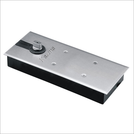 Single Spring Floor Hinge - Plastic and Steel, 100x50x25mm, Silver | Corrosion Resistant, Durable, Easy Installation, Quiet Closing, Smooth Operation