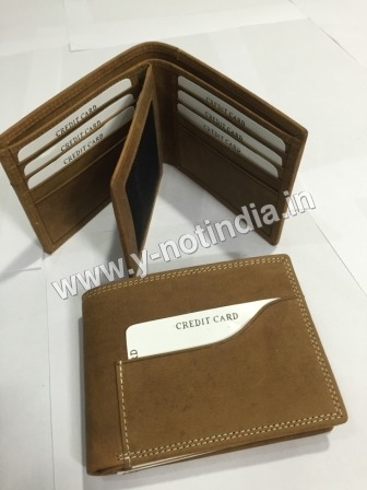 Brushed off Leather Wallet