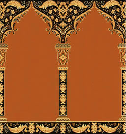 Masjid Carpet - Nylon 2x3 Meters Brown, 10mm Pile Height | Durable, Soft, Elegant Prayer Carpet