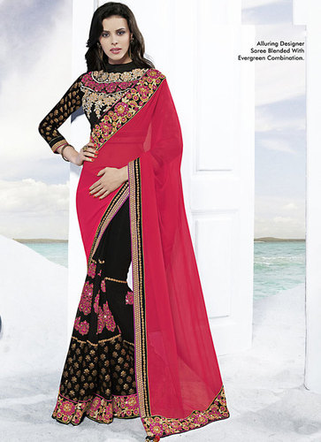 Thread Work Saree
