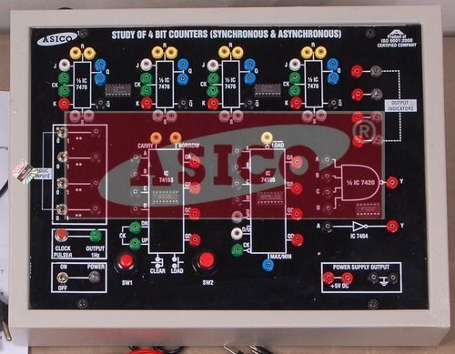 Study of 4 Bit Counters(Synchronous Asynchronous)