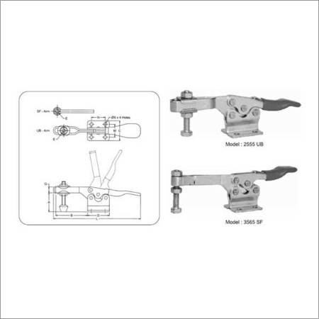 Hold down Horizontal handle toggle clamp
