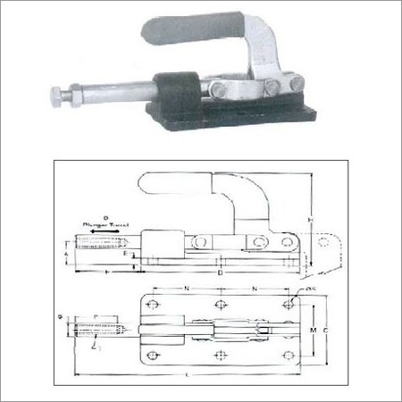 Push pull Action Clamp Centre Base Low Heigh