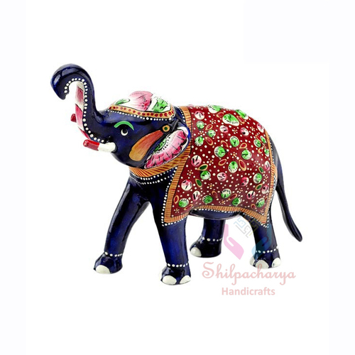 Meenakari Elephant Statue