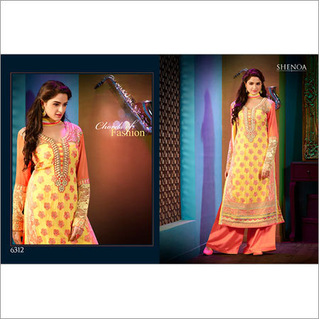 YELLOW GEORGETTE SALWAR KAMEEZ