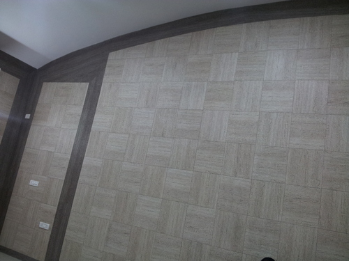 184107 - Textured Geometric Wallpaper, Customizable Dimensions, Grey | Durable, Elegant, Easy Install, Stylish, Versatile
