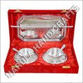 Silver Plated Cup Plate Set