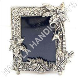 Antique White Metal Photo Frame