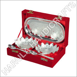 Brass Silver Plated Bowl Set