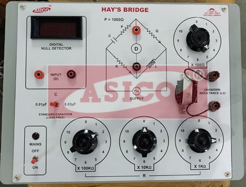 Hay Bridge with Oscillator and Null Detector