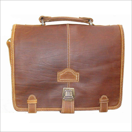 Brown Leather Briefcase Bag