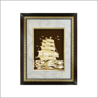 24 KT Gold Foil Ship