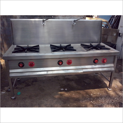 3 Burner Indian Cooking Range