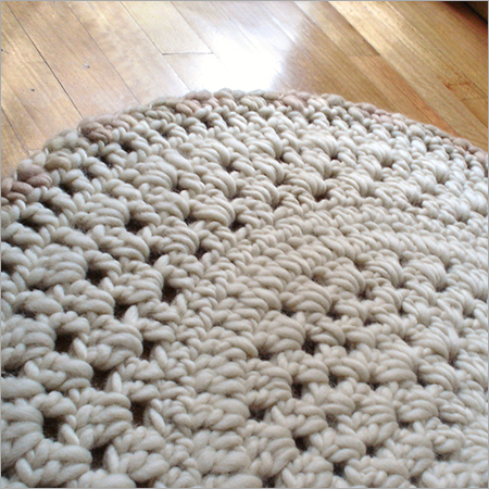 Jute Rug - Round 60-100cm Beige, Thick Weave | Natural Fiber, Durable, Handcrafted, Eco-Friendly