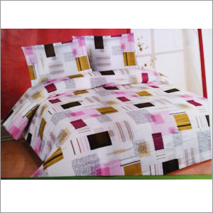 Bed Sheet - 100% Cotton Double Bed, White | Soft Touch, Smooth Finish, Printed Design, 2 Pillow Covers