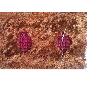 Door Mat with Carpet Fibers - 24x36 Inch, Brown, PVC Base | Soft Feel, Skid Proof, Easy Clean, Durable
