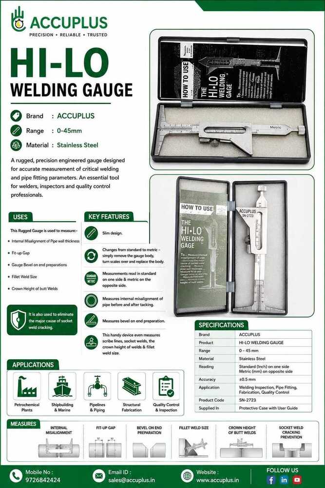 Hi Low Welding Gauge