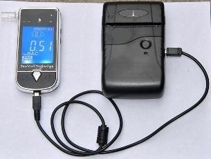 Alcohol Breath Analyser with Printer FIT233P