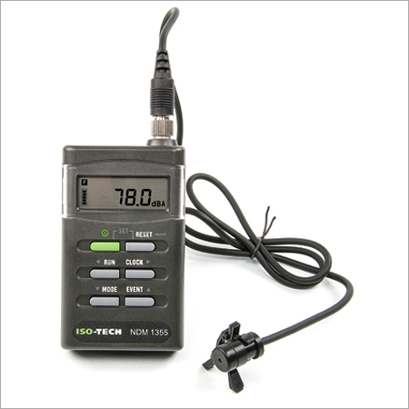 Sound Level Meter - ANSI S1.25 Accuracy LCD Display 0.1 dB Resolution RS-232 Interface | Compact Portable Design Measures Noise Dose/Exposure Time