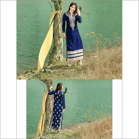 BLUE COLOR HEAVY GEORGETTE SUIT