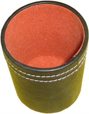 Leather Round Stationery Pot 