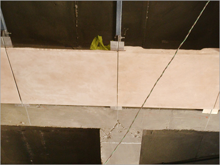 GRC Dholpur Stone Finish Flat Panel. Concealed Fixing