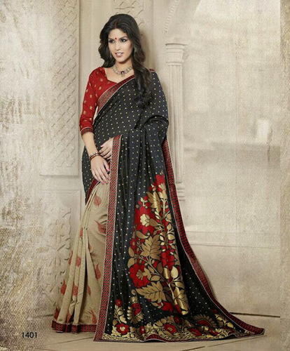 Qualified Black Banarasi Saree