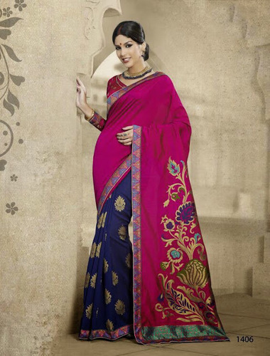 Qualified Magenta Banarasi Saree