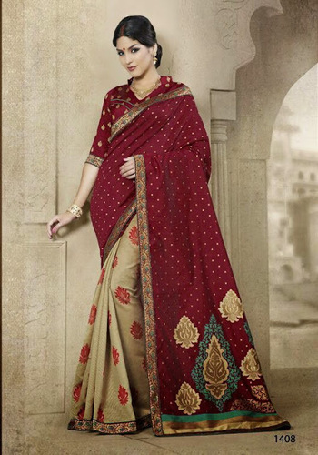 Qualified Maroon Banarasi Sarees