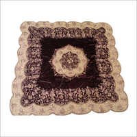 Pach Work Handmade Table Cover - Velvet, Square, Burgundy | Elegant Design, Durable Fabric, Easy Care