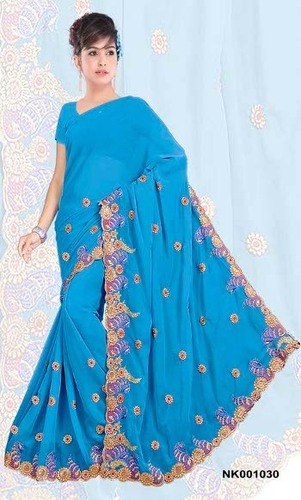Embroidery fancy Saree