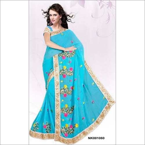 GOURI Embroidery fancy Saree