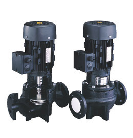 Vertical in-line circulation pump