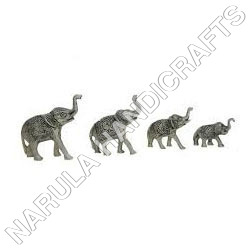 White Metal Elephants