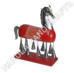 Metal Hanging Bell Horse