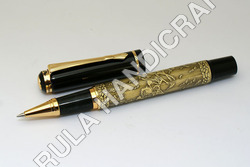 Roller Ball Pen Baoer Carved Eight Running Horses