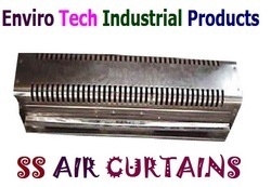 SS Air Curtain - Stainless Steel Design , Airborne Pollutant Elimination for Hygienic Environments