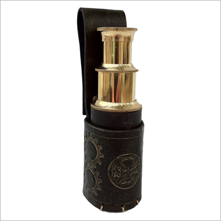 Antique Leather Holster Telescope 