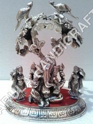 White Metal Tree Ganesha