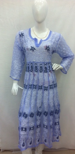 Chikan Anarkali Suits